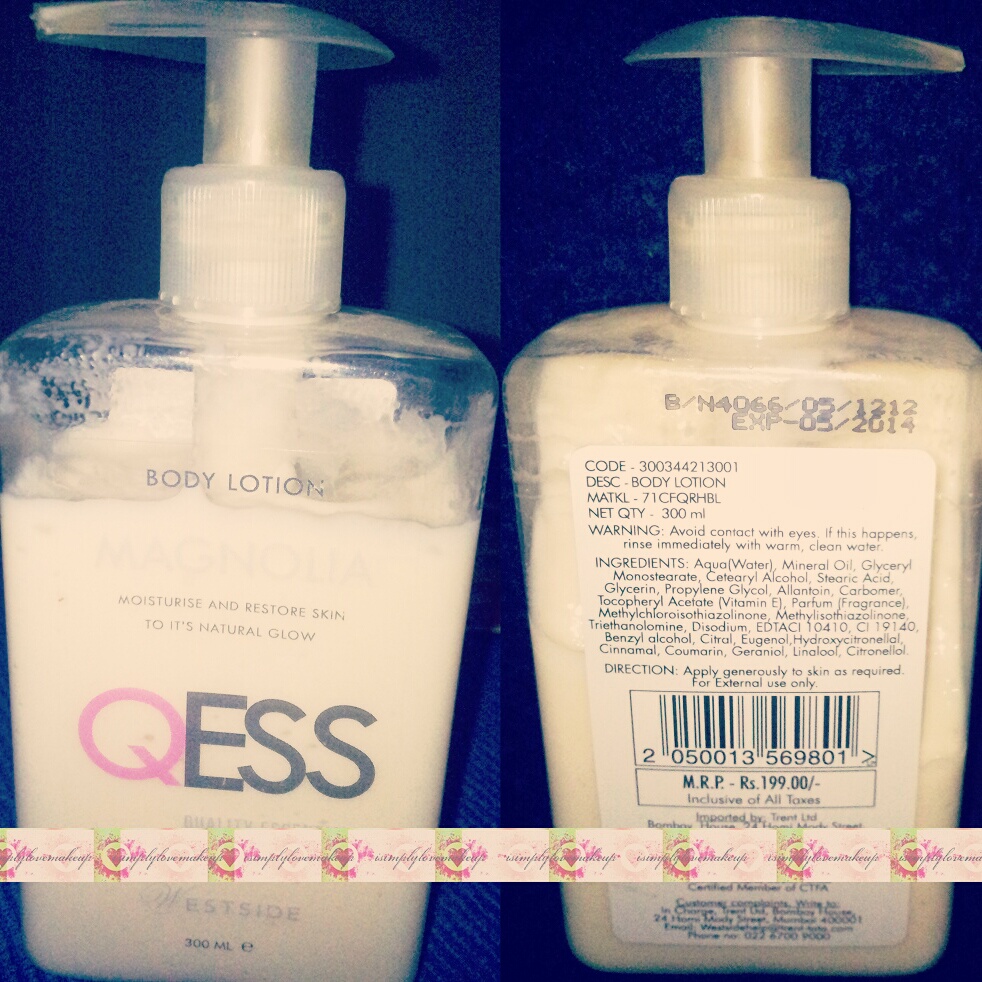 REVIEW QESS (Quality Essentials) Magnolia Body Lotion