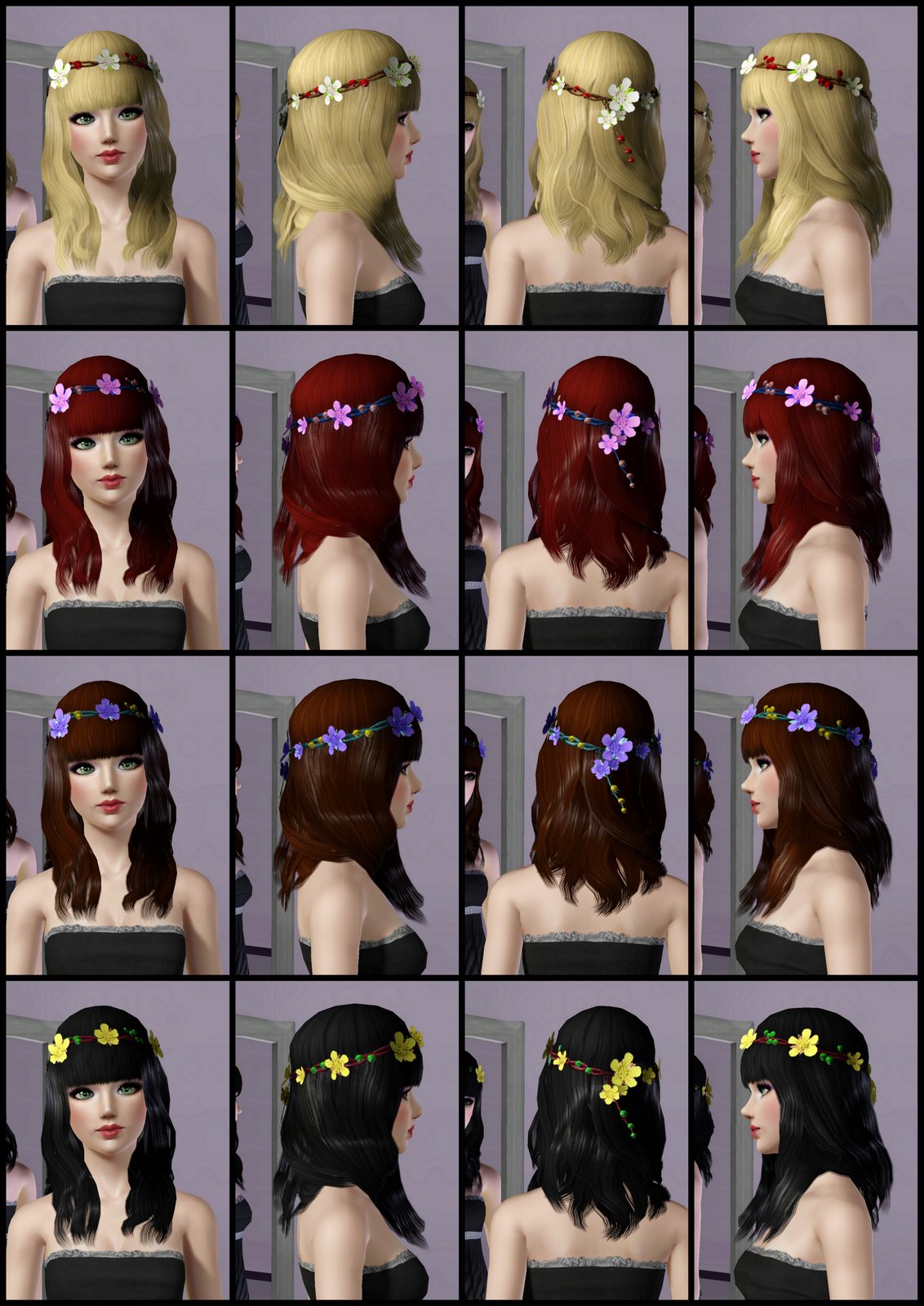 The Sims 3 Store Hair Showroom Happily Ever After Forest Flowers