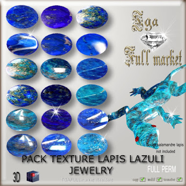 PACK TEXTURE LAPIS AZULI JEWELRY