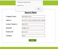 Insert Operation Using php mysql with Java Script Validation