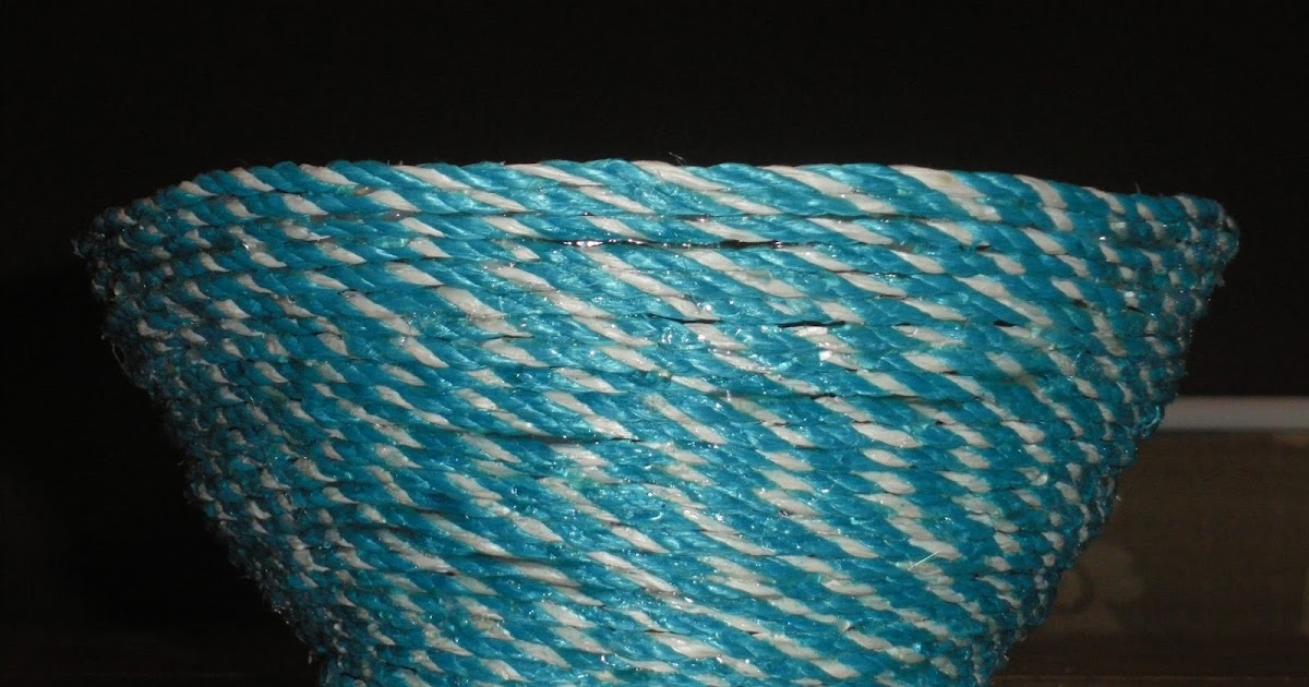 Rope Basket from Clothesline Cord