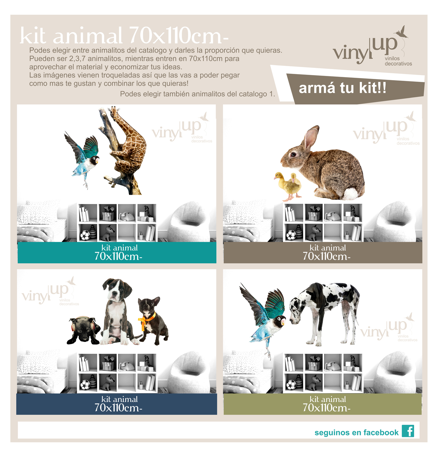 vinylup nuevos animalitos kit animals