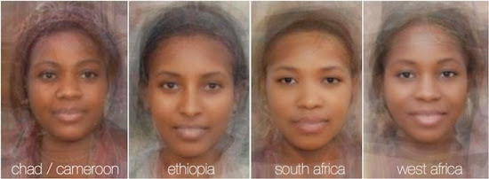 Different Female Faces from around the World