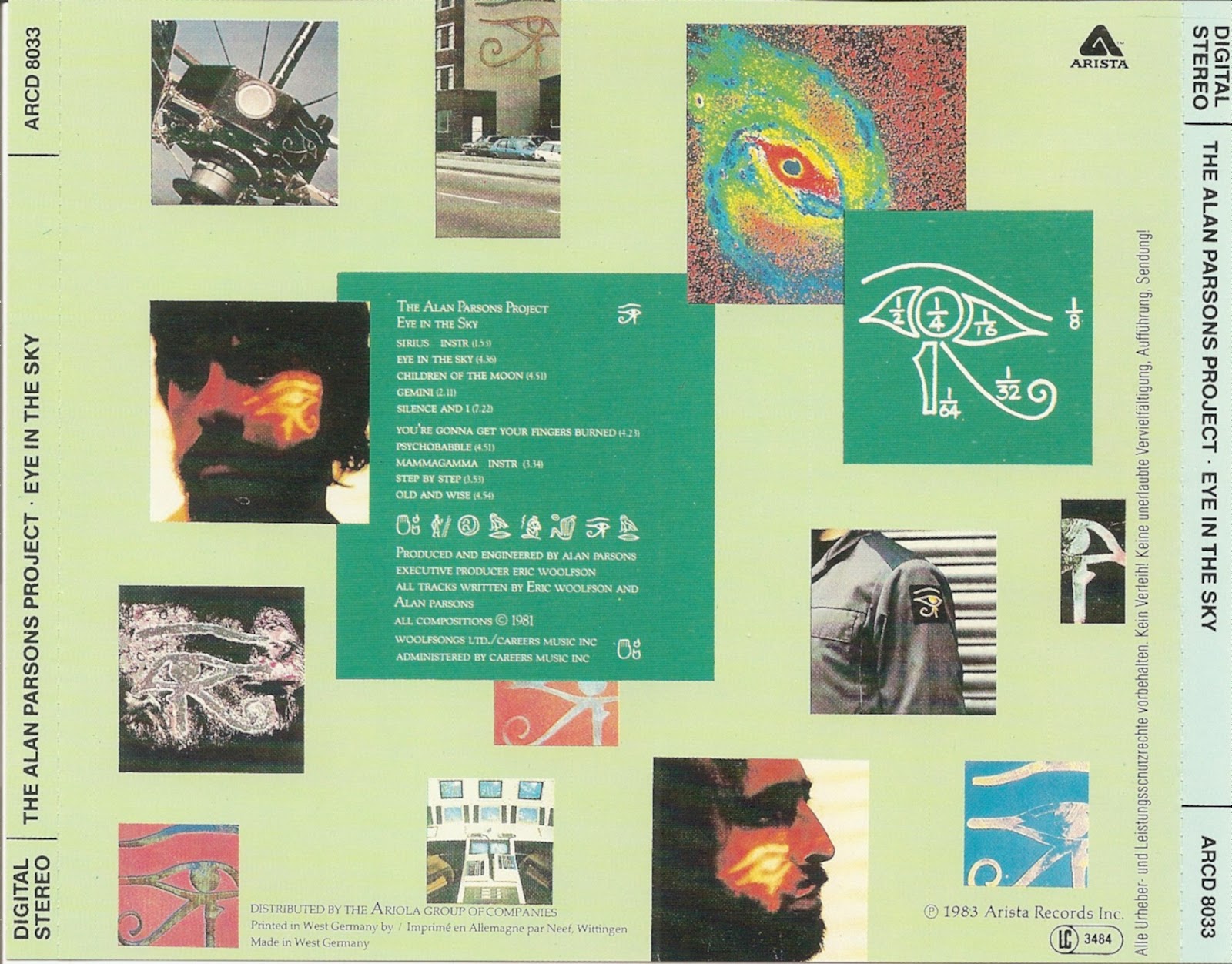 The First Pressing CD Collection The Alan Parsons Project Eye in the Sky