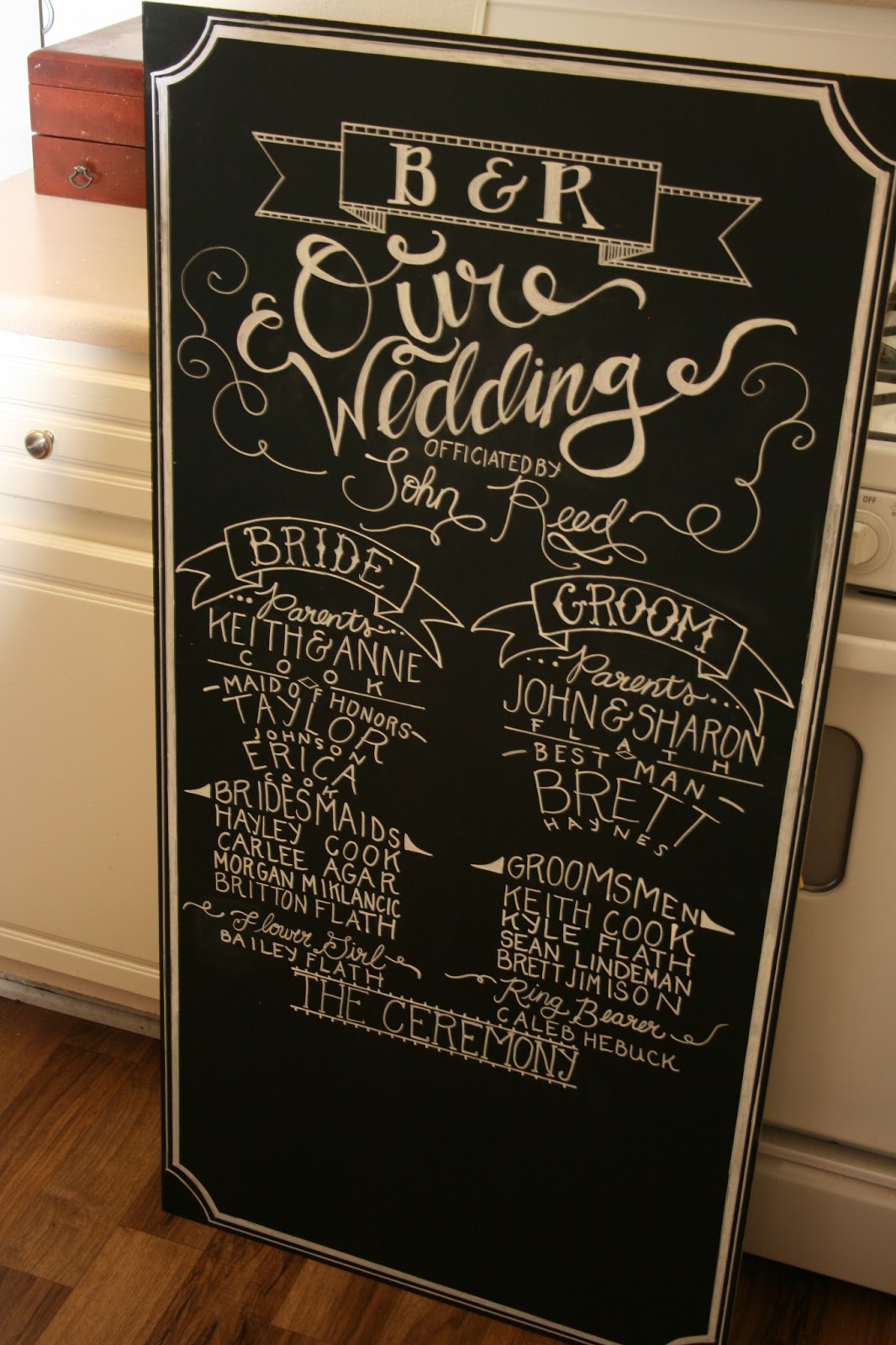 On Our Way Down the Aisle Chalkboards