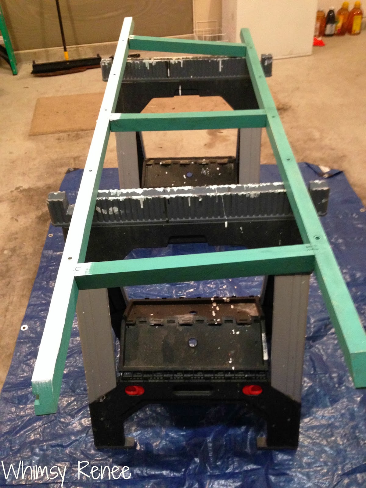 Whimsy Renee Wooden Ladder Turned Blanket Rack