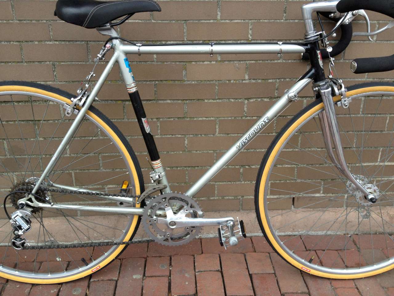 Bike Boom refurbished bikes Midlate 70's Silver Viscount Road bike