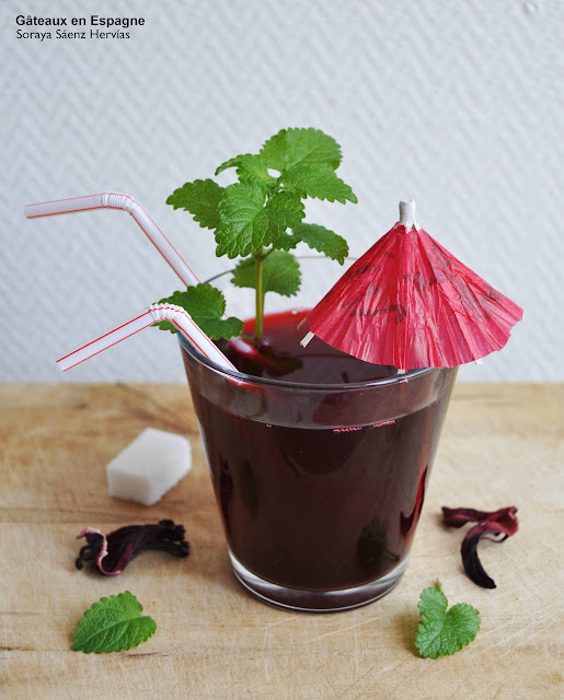 recette thé fleurs hibiscus agua jamaica