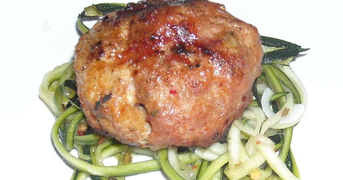 Leave a Happy Plate Grilled Sausage Balls with Pickled Zucchini Slaw