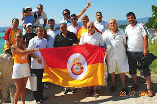 İznik Gölü'nde Galatasaray rüzgarı..