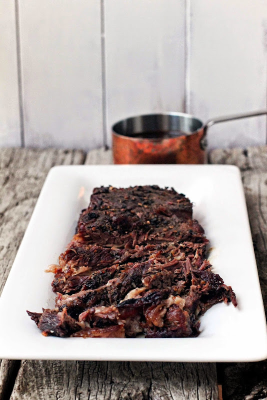 Milk and Honey Slow Roasted Brisket with Coffee Chipotle BBQ Sauce