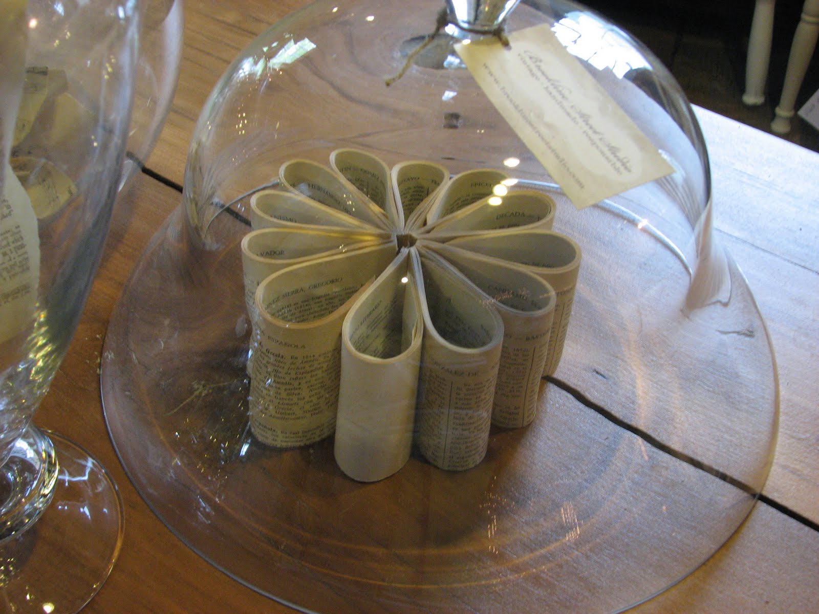 Brookline Street Studio Decorating with old paper