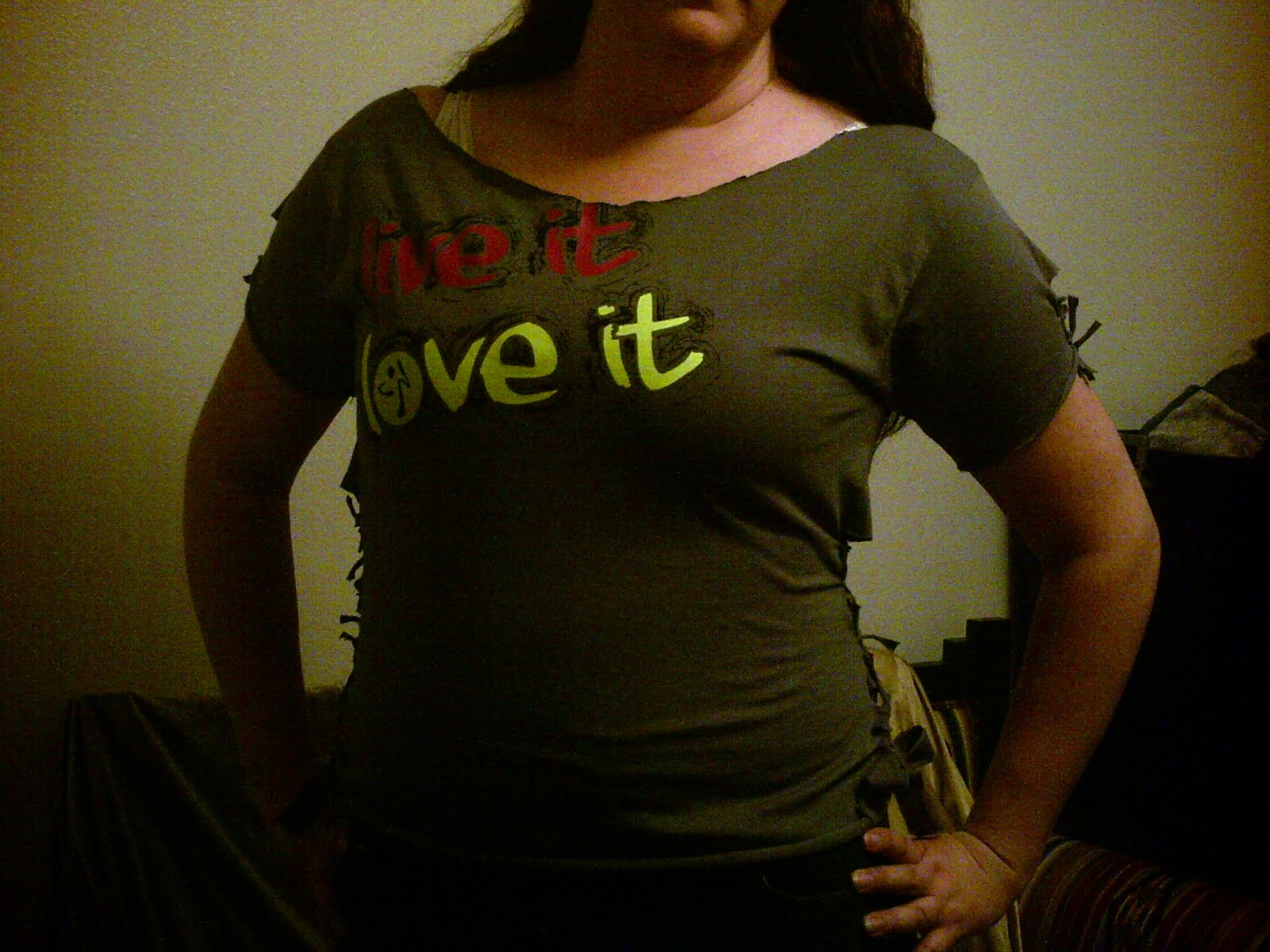 Cutting a Zumba Shirt