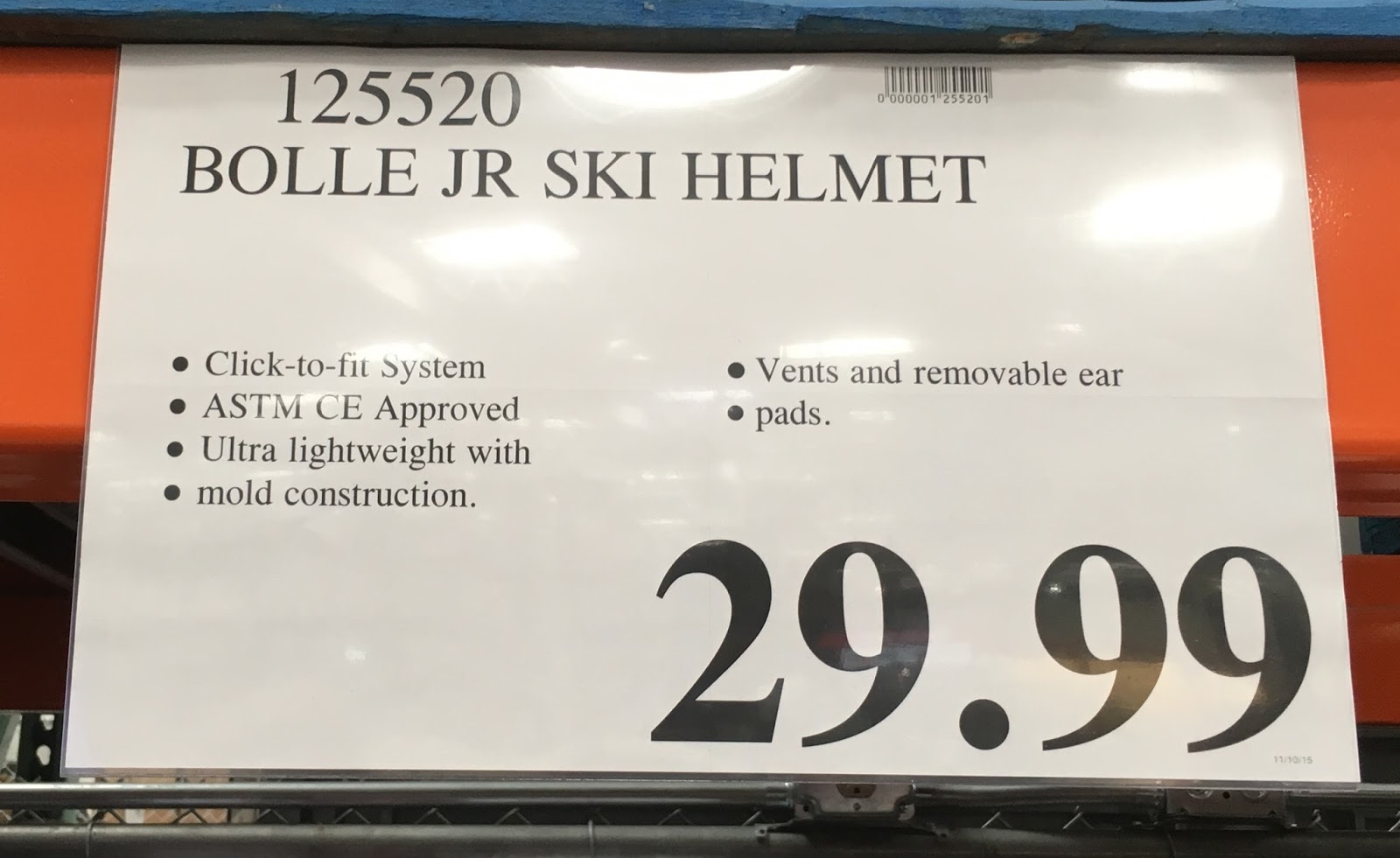 Bolle Jr Kids Ski and Snowboard Helmet Costco Weekender