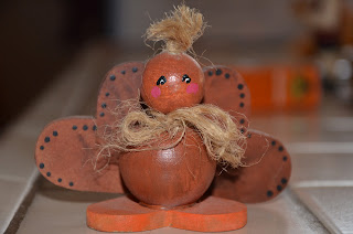 Wooden turkey project complete and cute
