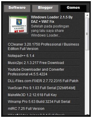 Membuat Tab View Di Blog Screenshot