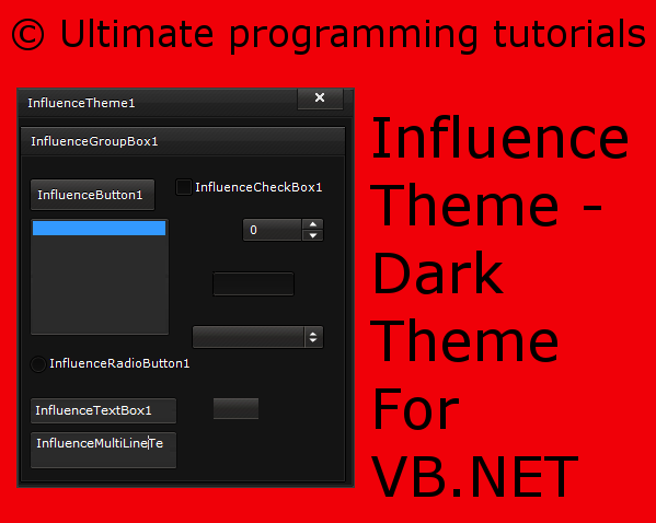 Themes Vb Net | influence theme dark theme for vb net ultimate Themes Vb Net | influence theme dark theme for vb net ultimate