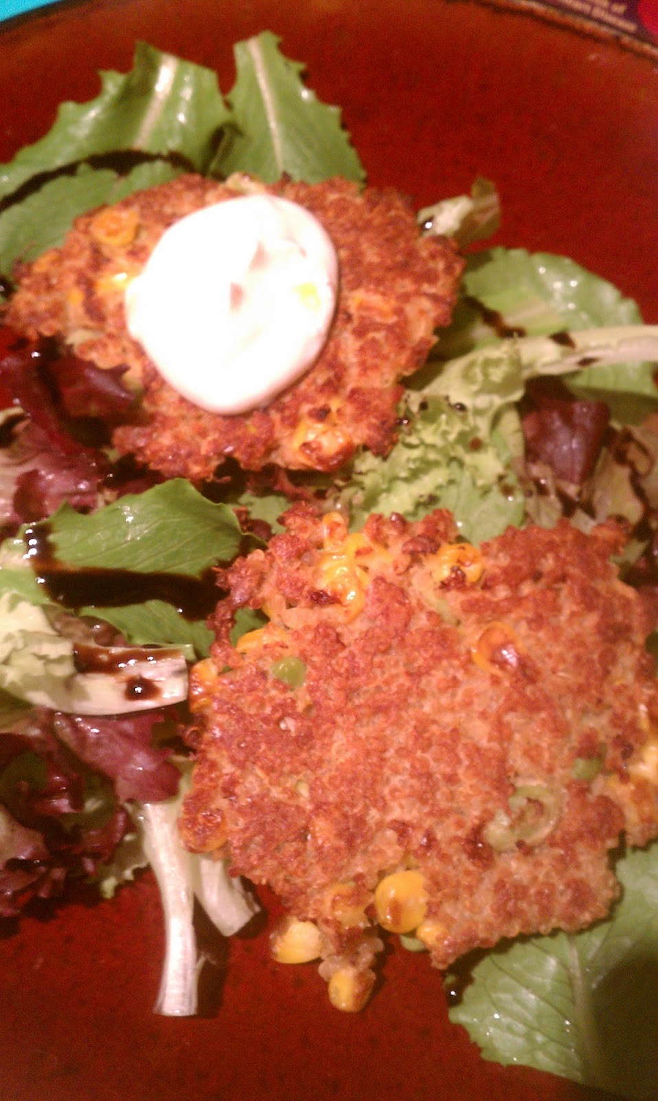 Roots and Wings Meatless Monday Kelly's Asian Quinoa Crab Cakes
