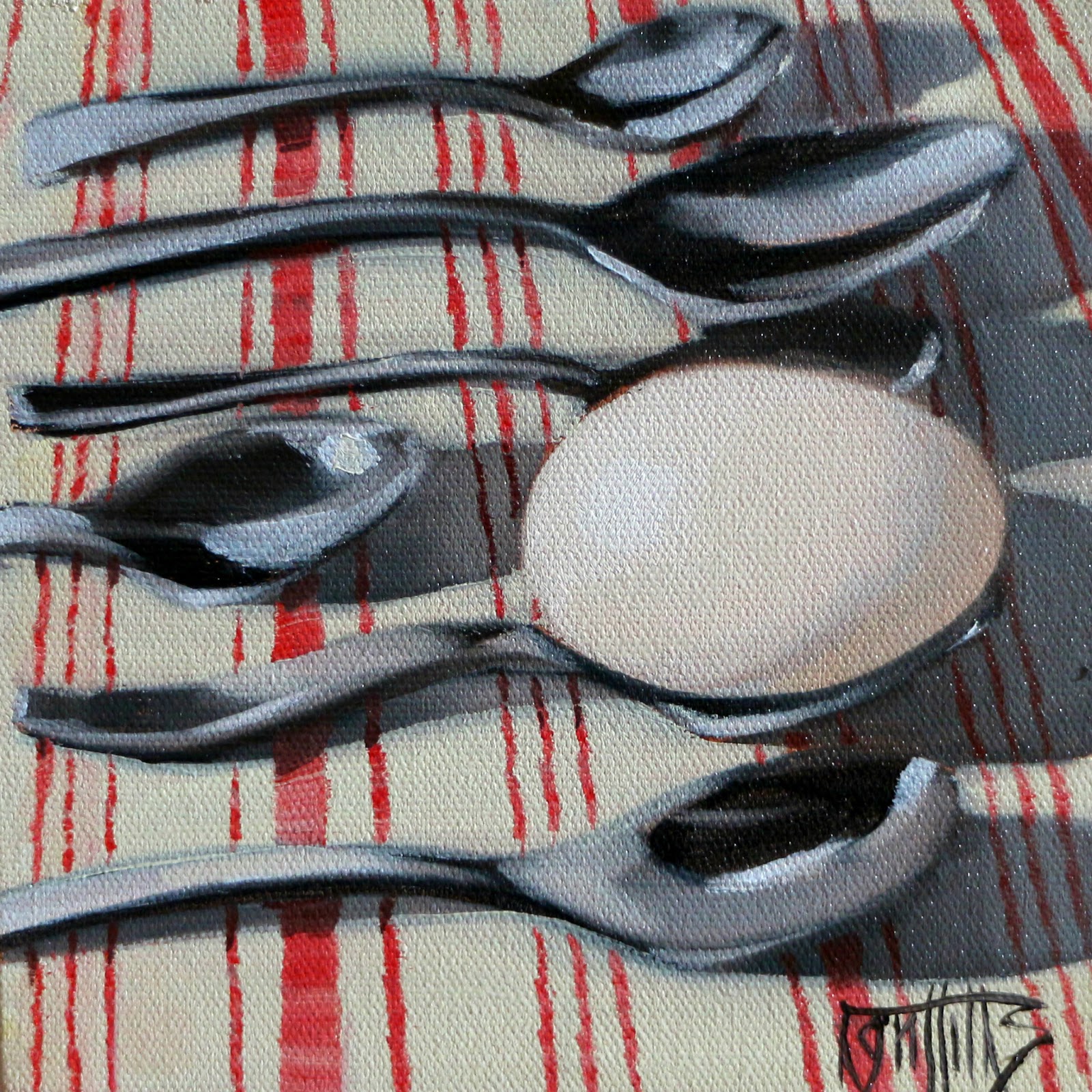 Helen Griffiths Art Hard Boiled Sold