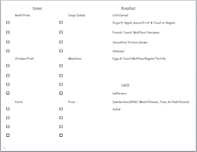 meal planning pdf