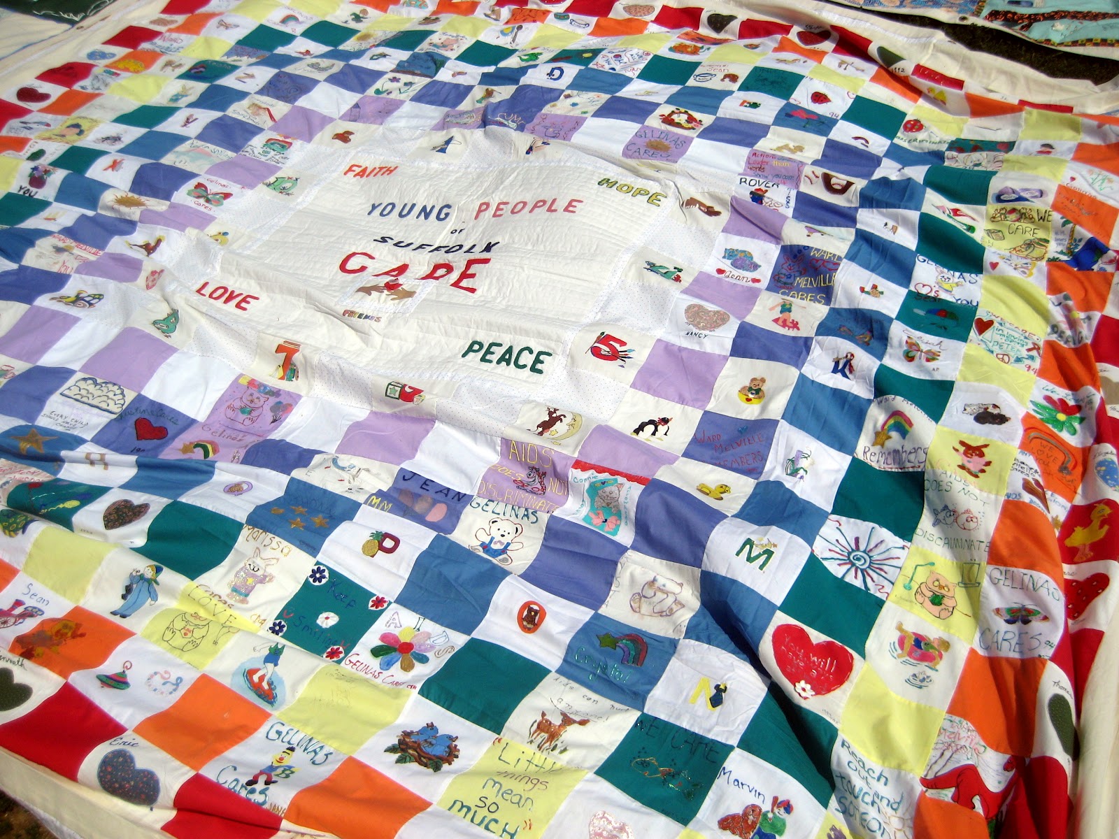 Quilty Habit Volunteering at the AIDS Memorial Quilt in Washington, D.C.