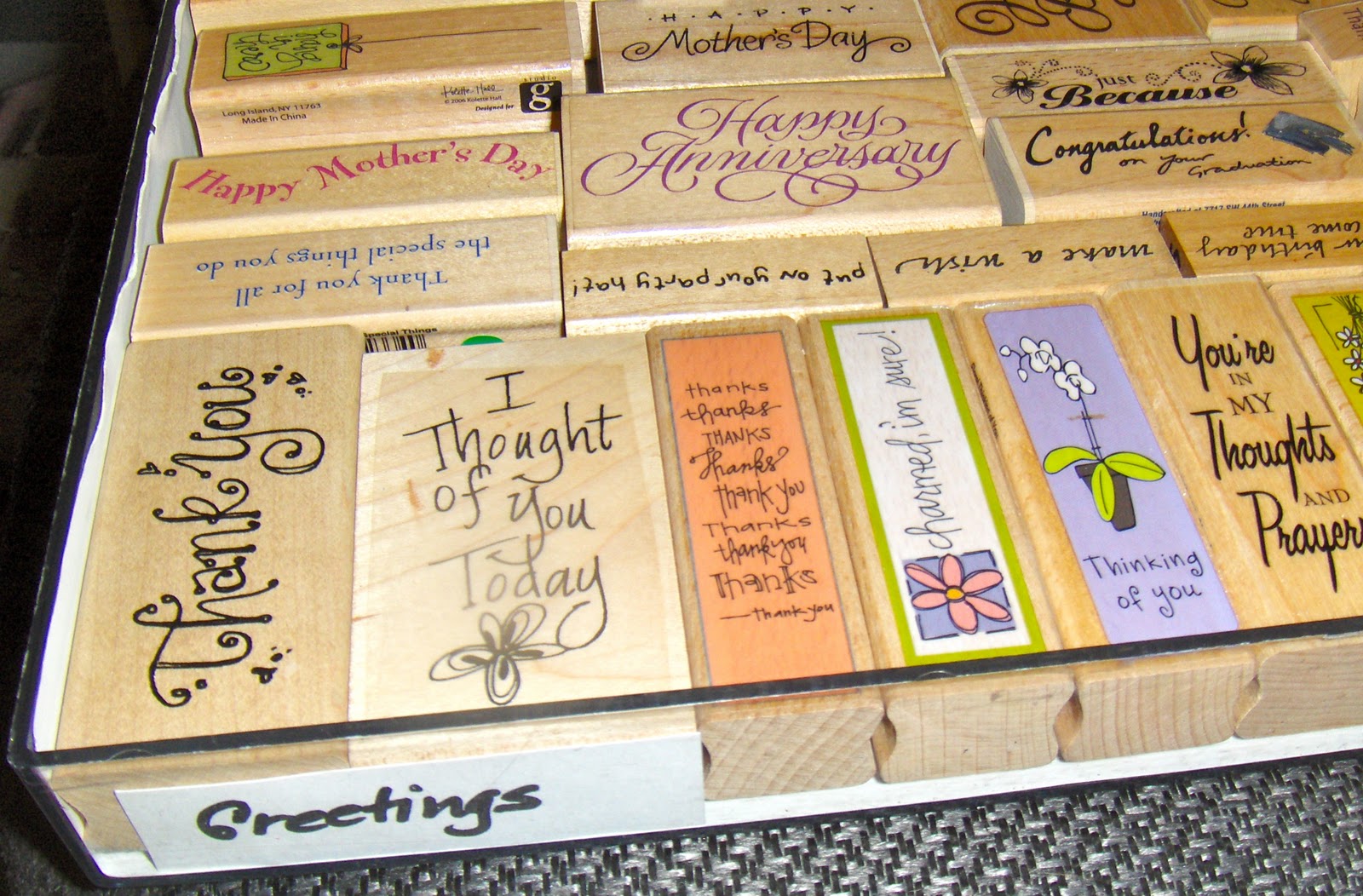 Artful Musings Wood Stamp Storage System
