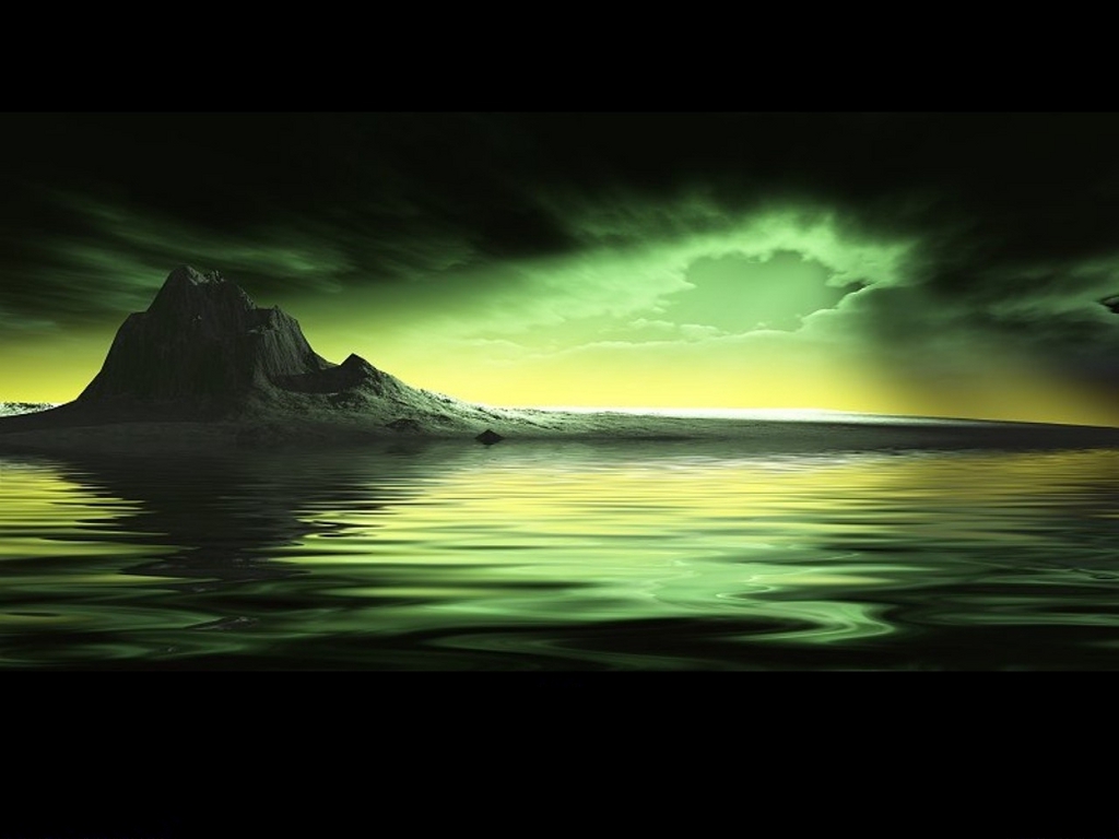 Banilung: dark green wallpaper