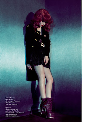 famous redhead models, redhead fashion shoot