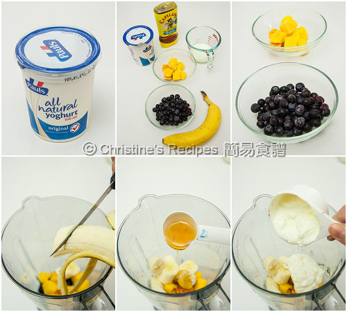How To Make Mango Blueberry Smoothie