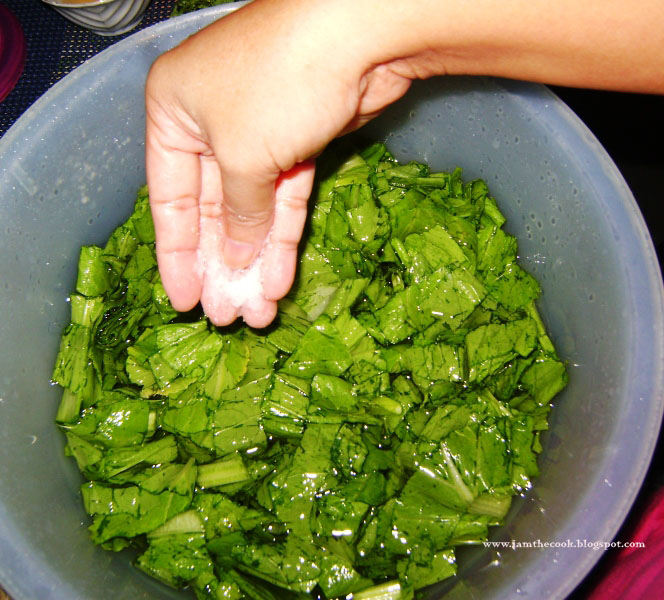 i am the cook! Pinoy Style Chicken Teriyaki and Native Mustard Leaves