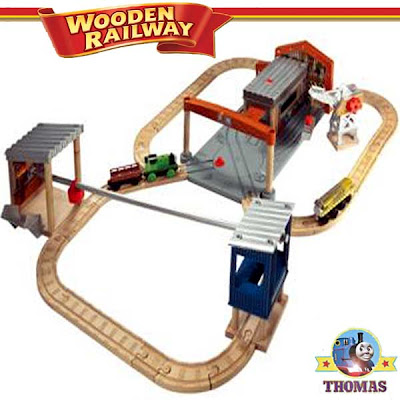Learning Curve kids entertaining toy Thomas the tank engine wooden railway set Percy the tank engine