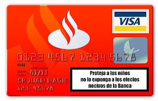 sólo un retrato más de cómo está el país tarjeta crédito Santander VISA