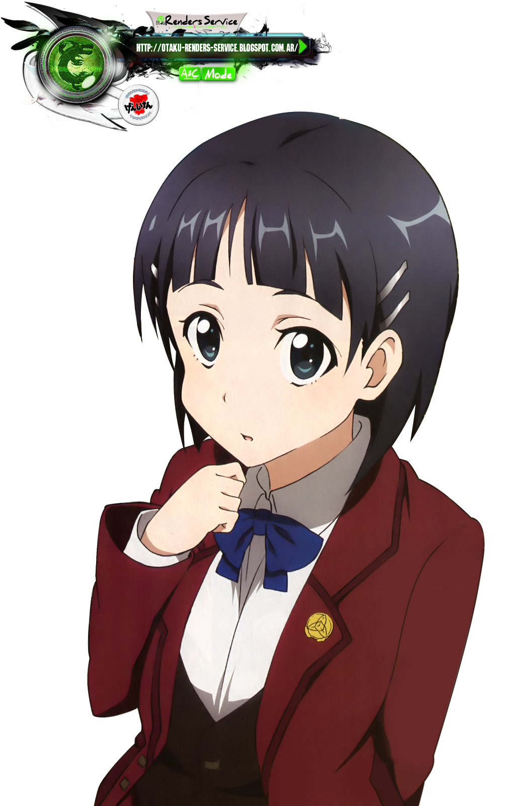 Sword Art Online:Seifuku Suguha Mega Cute HD Render | ORS Anime Renders