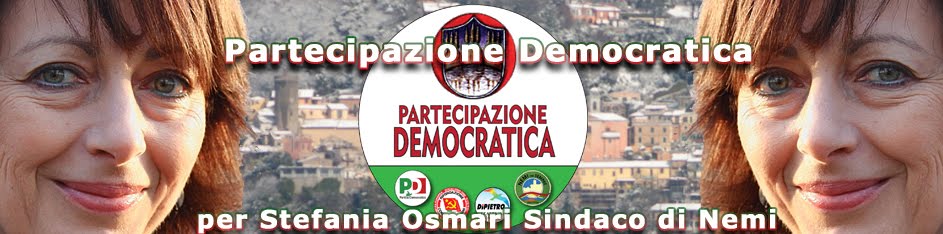 Partecipazione Democratica per Stefania Osmari Sindaco di Nemi