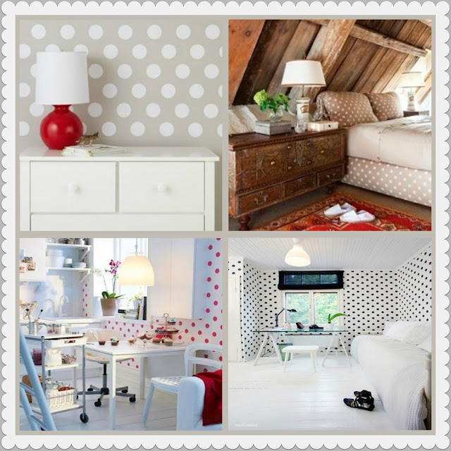 El Baúl de Ratita: ♥ El mundo en lunares: decoración