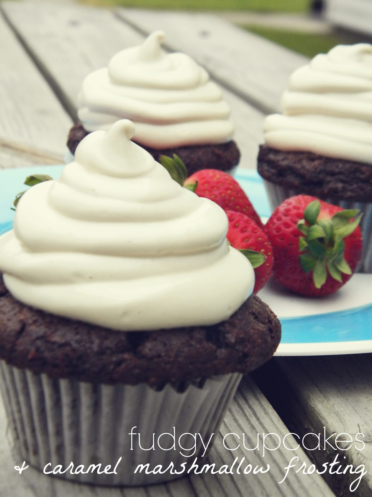 Fudgy Cupcakes with Caramel Marshmallow Frosting Louisiana Bride