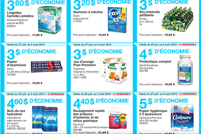 Coupons rabais epicerie postale