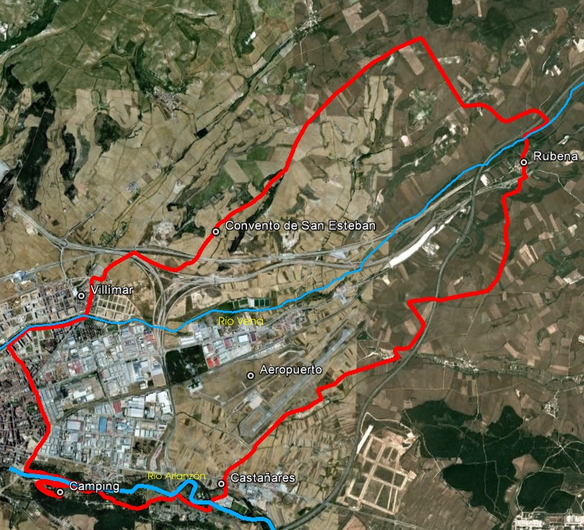 Ciudad de Burgos Rutas BTT Ruta 12 Río Vena y páramo de Cótar