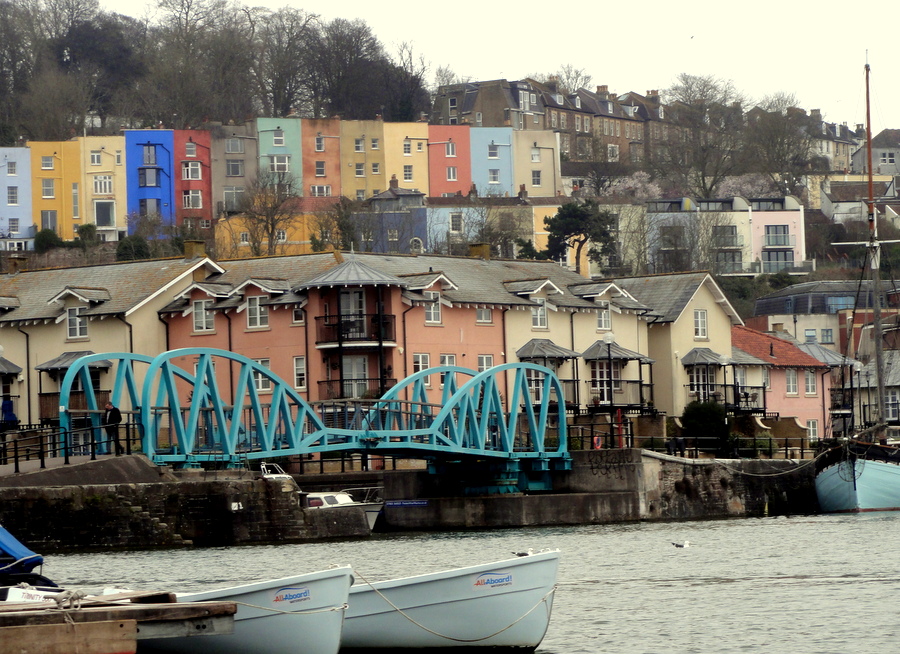 The Iconic Colourful Houses of Bristol, England Travel and