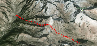 Image of trail over Pas de l'Arpette
