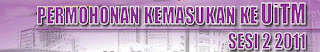 Permohonan Kemasukan UiTM Sesi 2