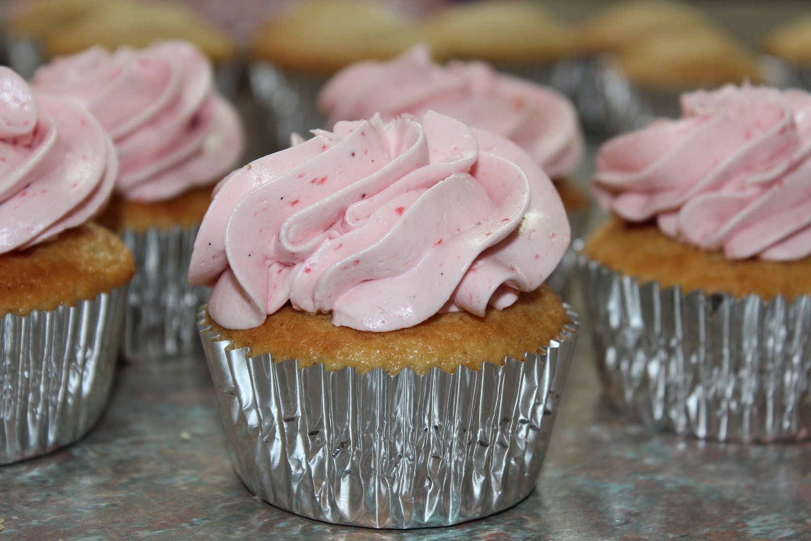High Altitude Cupcakes Jeff's Strawberry Freezer Jam Filled Cupcakes