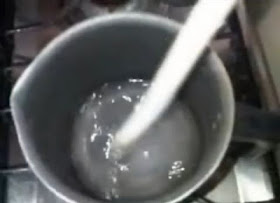 Experimentos caseros hielo instantáneo mezcla acetato agua