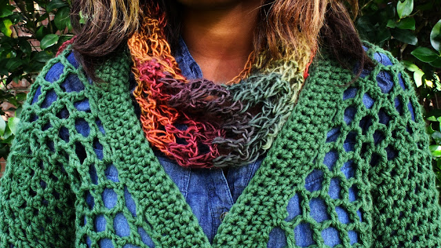 DIY: Super Easy Autumn Crochet Scarf // Free Crochet Pattern