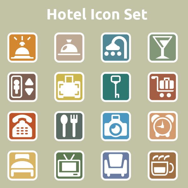 free icons, hotel icons, restaurant icons