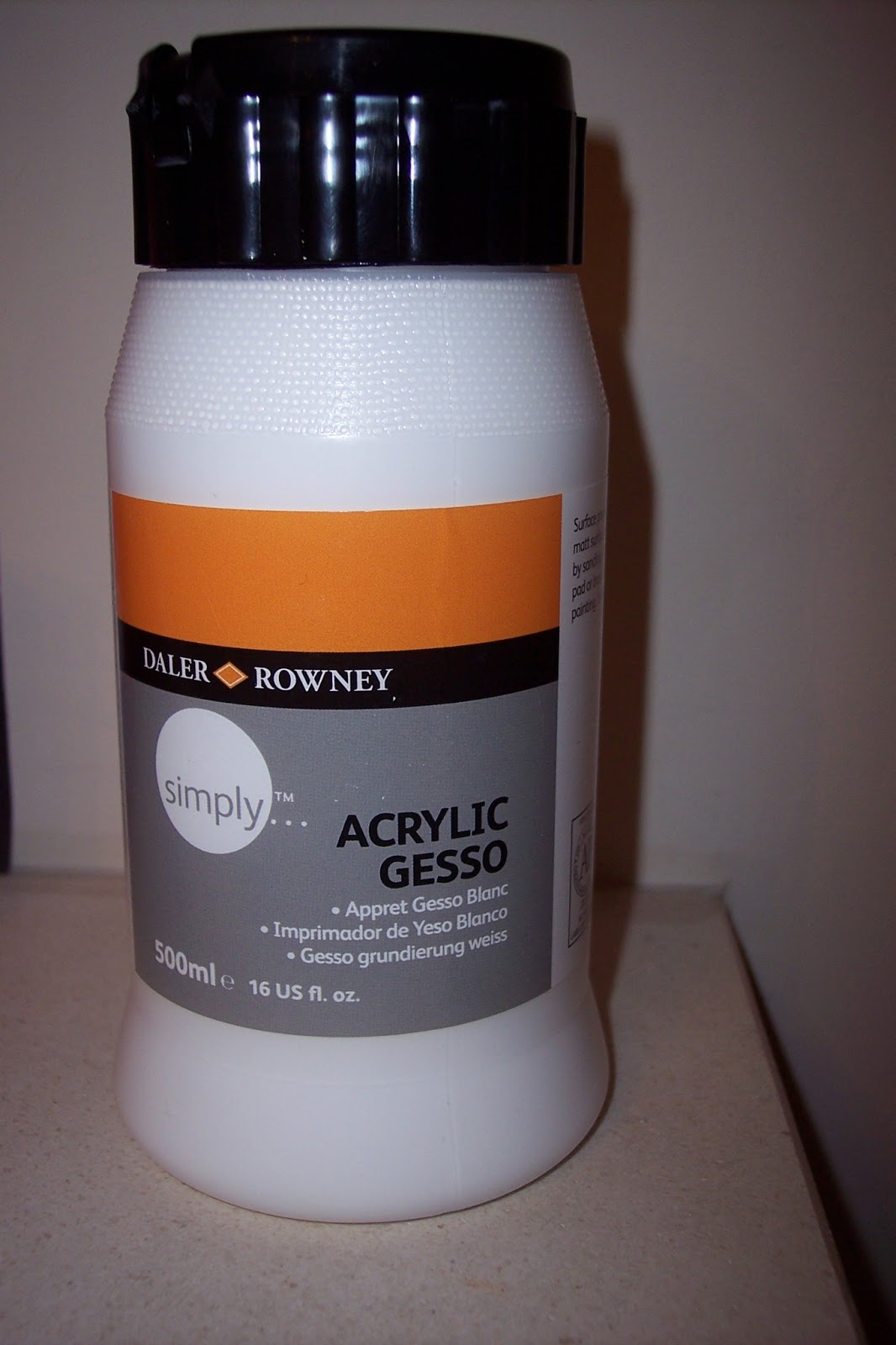 Paint and Style Painting with gesso...