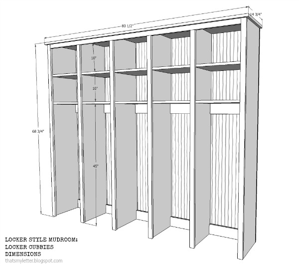 Locker Style Mudroom Locker Cubbies That S My Letter