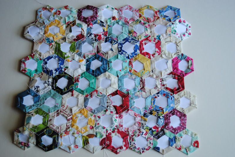 1/4" mark Tutorial English Paper Piecing for Hexagon Patchwork