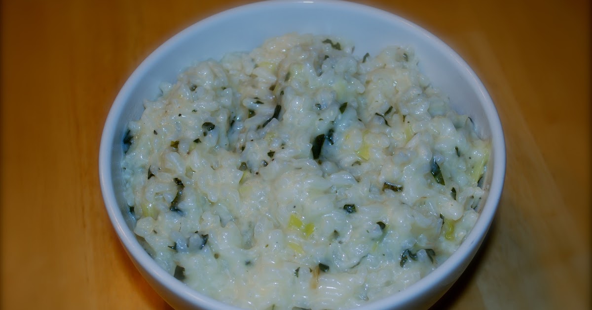 Carrie's Experimental Kitchen Basil, Leek & Asiago Cheese Risotto