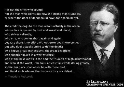 Adventures in Pokerland: Teddy Roosevelt Quote